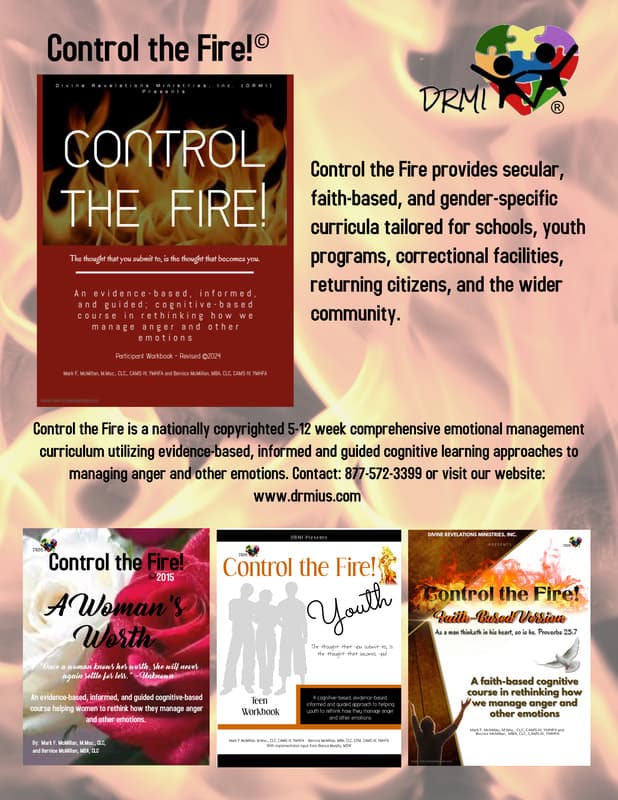 Control the Fire group photo with participants and certificates.