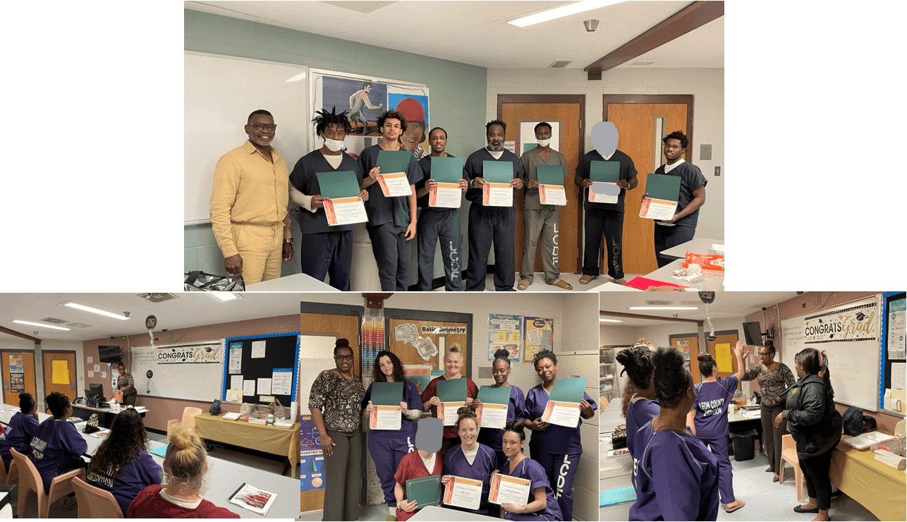Control the Fire participants in a facilitated correctional program session.